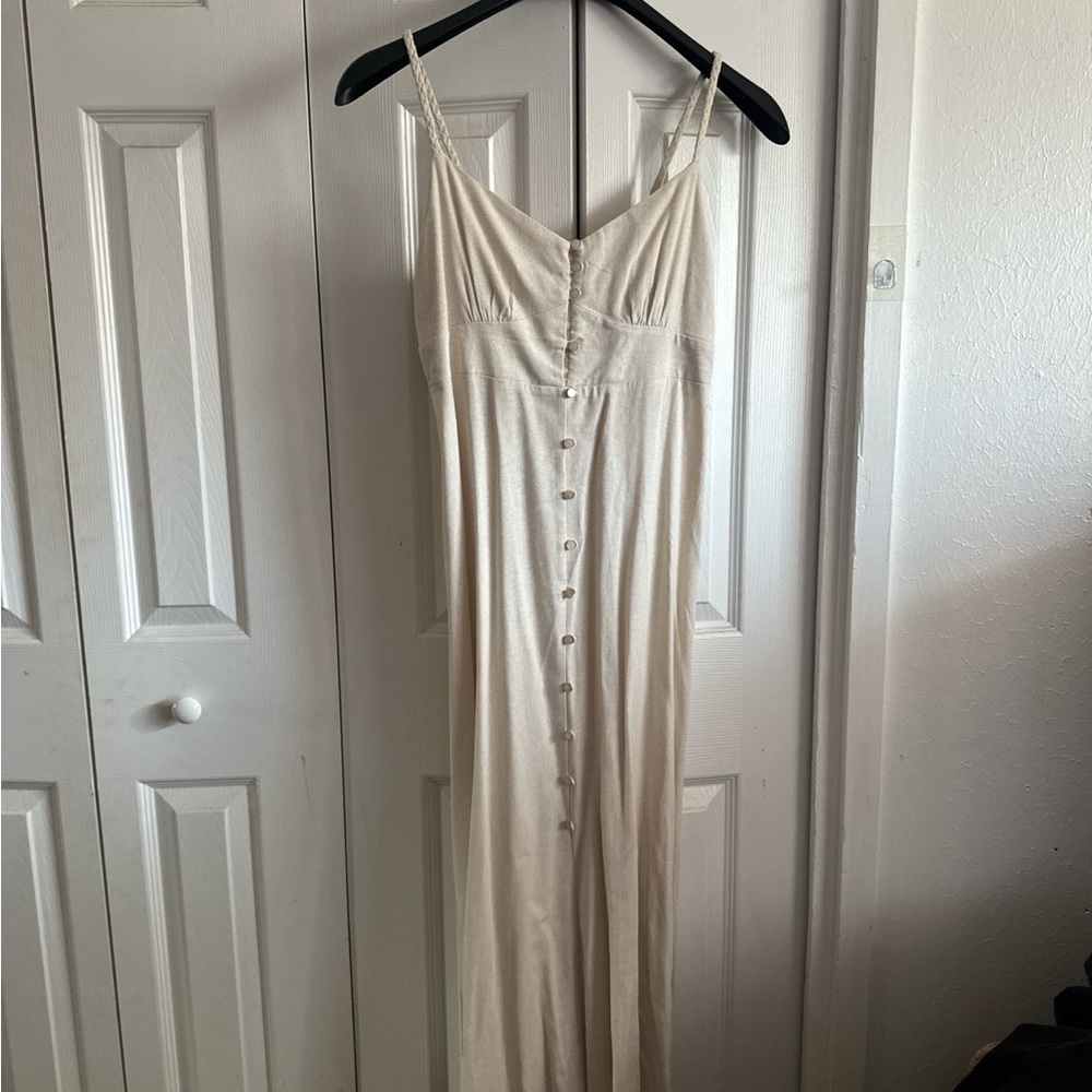 Monteau Cream Maxi Dress